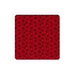 Roses pattern Square Magnet Front