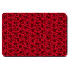 Roses Pattern Large Doormat  by Valentinaart