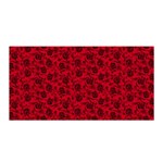 Roses pattern Satin Wrap Front