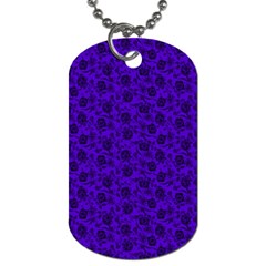 Roses Pattern Dog Tag (two Sides) by Valentinaart