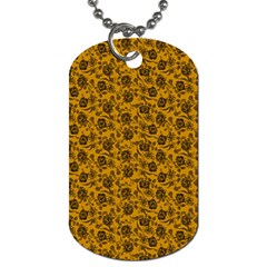 Roses Pattern Dog Tag (one Side) by Valentinaart