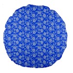 Roses pattern Large 18  Premium Round Cushions Back