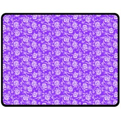 Roses pattern Fleece Blanket (Medium) 