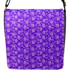 Roses pattern Flap Messenger Bag (S)