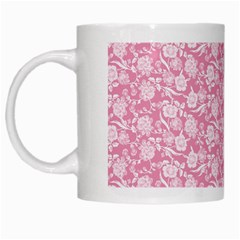 Roses Pattern White Mugs by Valentinaart