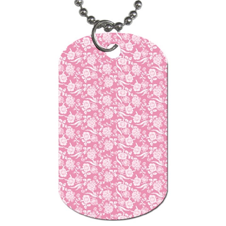 Roses pattern Dog Tag (Two Sides)