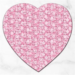 Roses Pattern Jigsaw Puzzle (heart) by Valentinaart