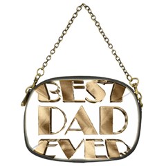 Best Dad Ever Gold Look Elegant Typography Chain Purses (one Side)  by yoursparklingshop