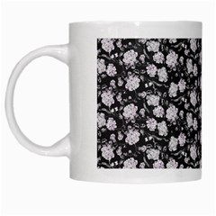 Roses Pattern White Mugs by Valentinaart