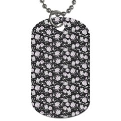 Roses Pattern Dog Tag (one Side) by Valentinaart