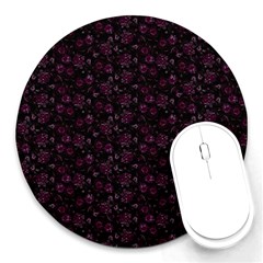 Roses Pattern Round Mousepads by Valentinaart