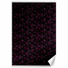 Roses Pattern Canvas 24  X 36  by Valentinaart