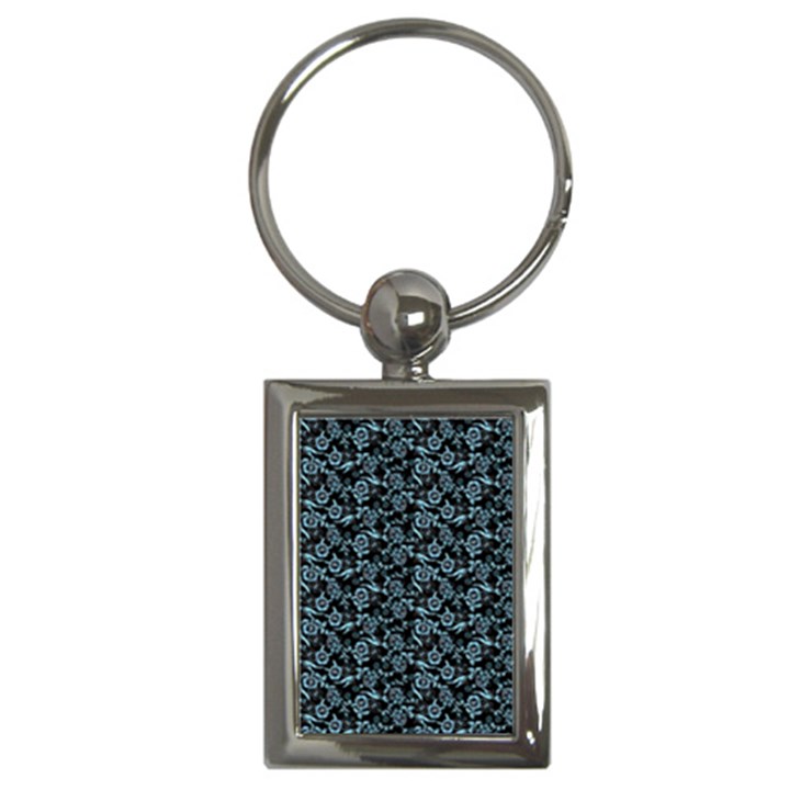 Roses pattern Key Chains (Rectangle) 