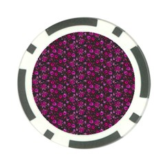 Roses Pattern Poker Chip Card Guard by Valentinaart