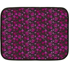 Roses Pattern Fleece Blanket (mini) by Valentinaart