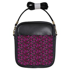 Roses Pattern Girls Sling Bags