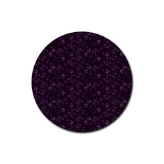 Roses pattern Rubber Coaster (Round) 