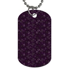 Roses pattern Dog Tag (One Side)