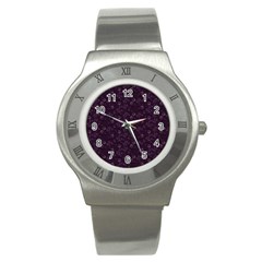 Roses pattern Stainless Steel Watch