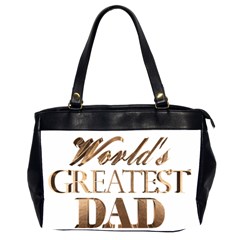 World s Greatest Dad Gold Look Text Elegant Typography Office Handbags (2 Sides)  by yoursparklingshop