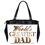 World s Greatest Dad Gold Look Text Elegant Typography Office Handbags (2 Sides)  Back