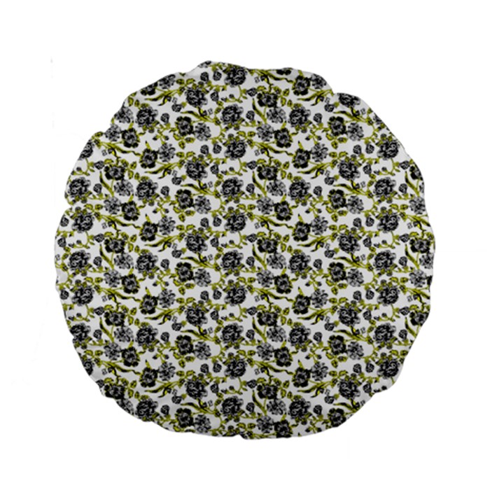 Roses pattern Standard 15  Premium Round Cushions