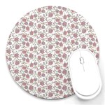 Roses pattern Round Mousepads Front