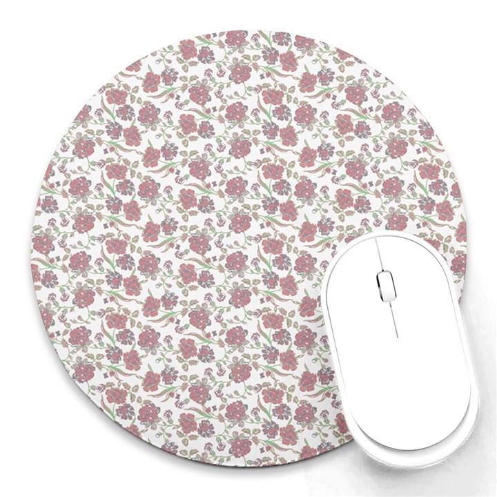 Roses pattern Round Mousepads