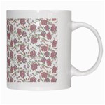 Roses pattern White Mugs Right