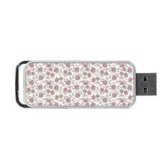 Roses Pattern Portable Usb Flash (two Sides) by Valentinaart