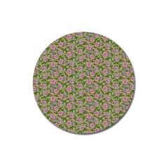 Roses Pattern Magnet 3  (round) by Valentinaart