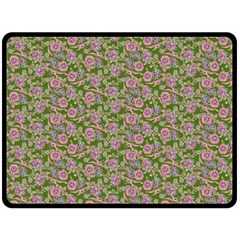 Roses Pattern Double Sided Fleece Blanket (large)  by Valentinaart