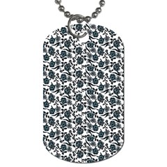 Roses Pattern Dog Tag (two Sides)