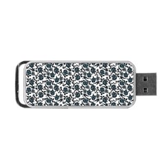 Roses Pattern Portable Usb Flash (two Sides) by Valentinaart