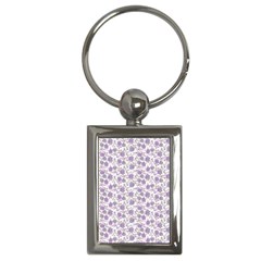 Roses Pattern Key Chains (rectangle)  by Valentinaart