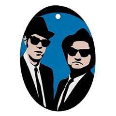 Blues Brothers  Ornament (oval) by Valentinaart