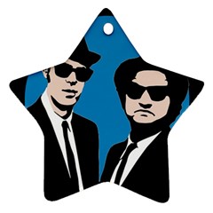 Blues Brothers  Ornament (star) by Valentinaart