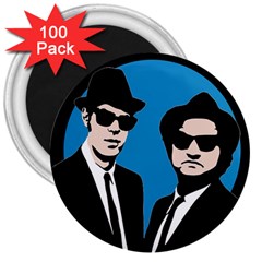 Blues Brothers  3  Magnets (100 Pack) by Valentinaart