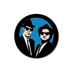 Blues Brothers  Magnet 3  (round) by Valentinaart