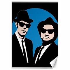 Blues Brothers  Canvas 12  X 18   by Valentinaart