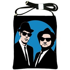 Blues Brothers  Shoulder Sling Bags by Valentinaart