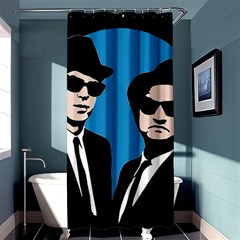 Blues Brothers  Shower Curtain 36  X 72  (stall)  by Valentinaart