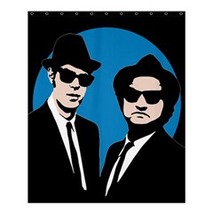 Blues Brothers  Shower Curtain 60  X 72  (medium)  by Valentinaart