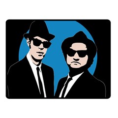 Blues Brothers  Double Sided Fleece Blanket (small)  by Valentinaart