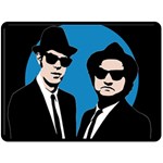 Blues Brothers  Double Sided Fleece Blanket (Large)  80 x60  Blanket Back