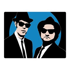 Blues Brothers  Double Sided Flano Blanket (mini)  by Valentinaart