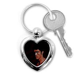 Bruce Lee Key Chains (heart)  by Valentinaart