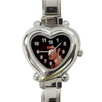 Bruce Lee Heart Italian Charm Watch Front