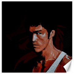 Bruce Lee Canvas 16  X 16   by Valentinaart