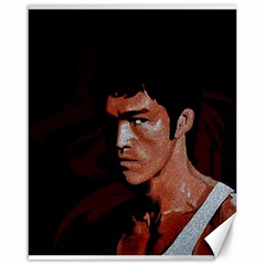 Bruce Lee Canvas 16  X 20   by Valentinaart